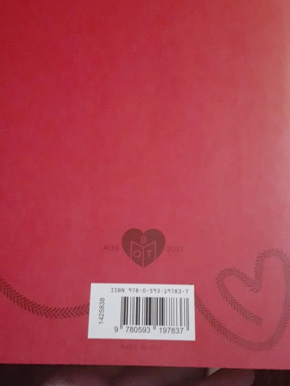 The Heart Principle by Helen Hoang - Red Coffee Table Book